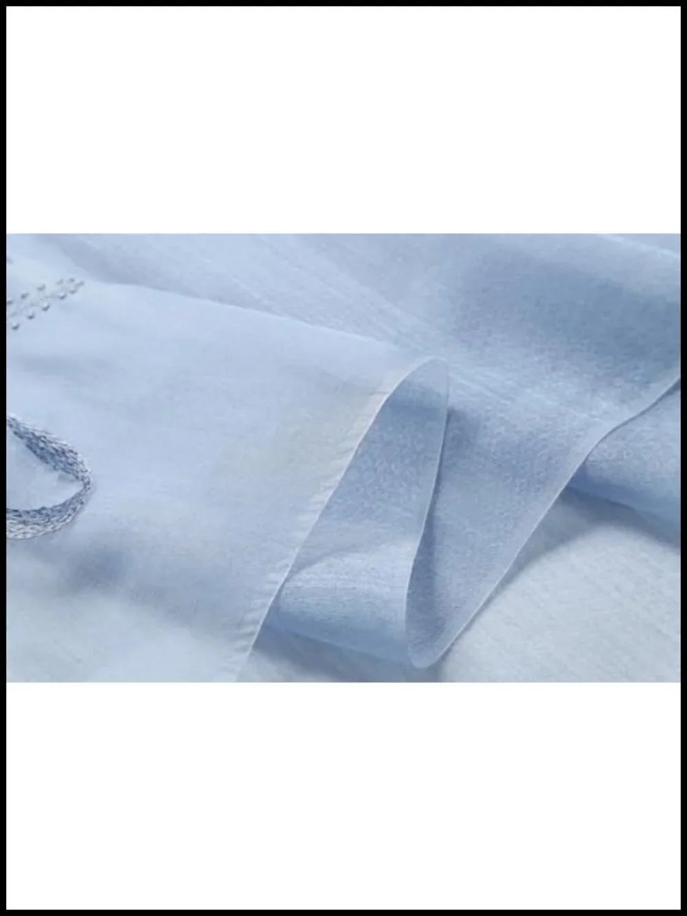 Silk Blend Scarf Shawl - Lightweight Floral Embroidered Wrap for Wedding Party